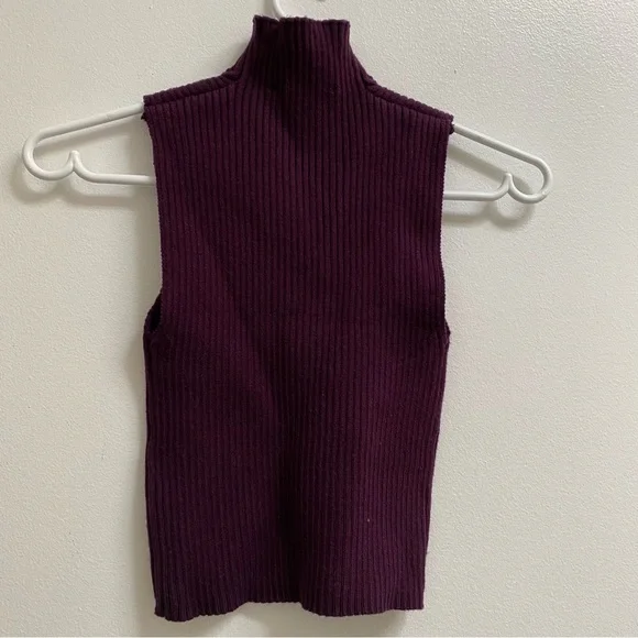 Zara Ribbed Knit Top S - Picture 2 of 4